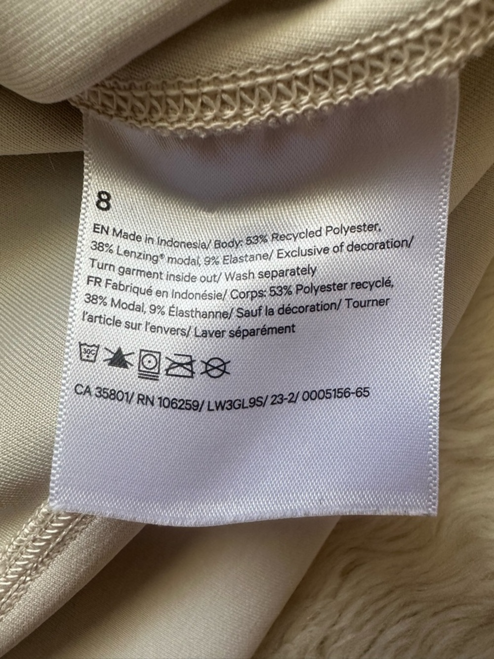 Lululemon Sweatshirt Softstreme Perfectly Oversized Cropped Crew Pullover Sz 8 - Picture 8 of 12